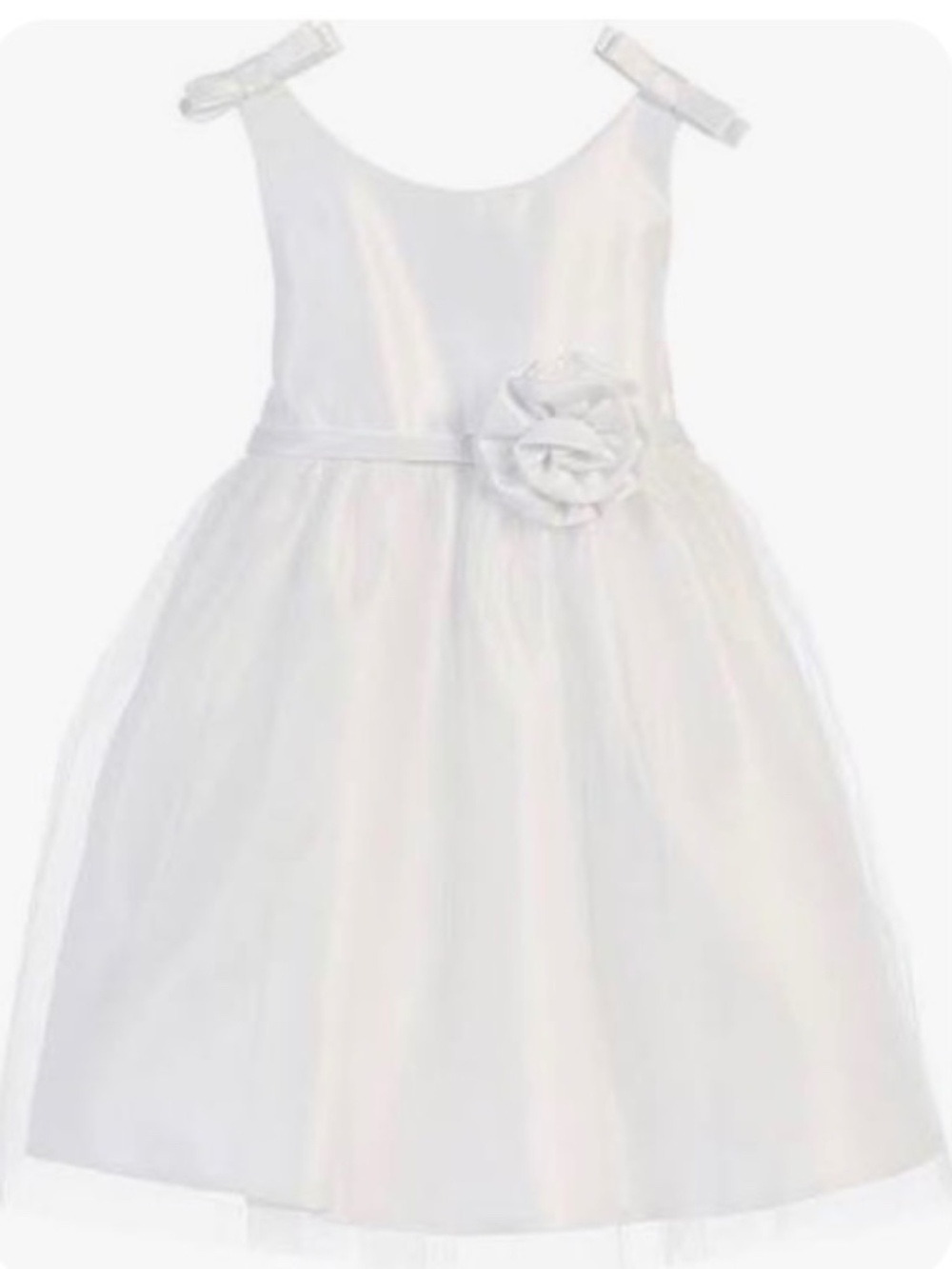 Sweet kids white flower girl dress size 8